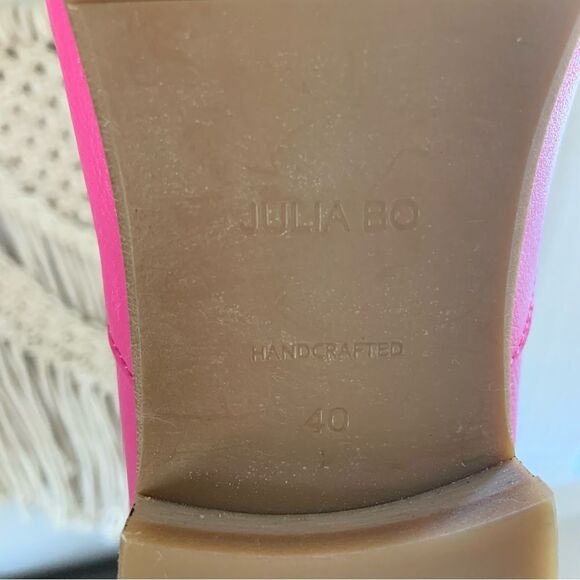 JULIA BO Magenta Pink Leather Limehouse Oxfords Beige Laces EU 40 - Picture 10 of 16